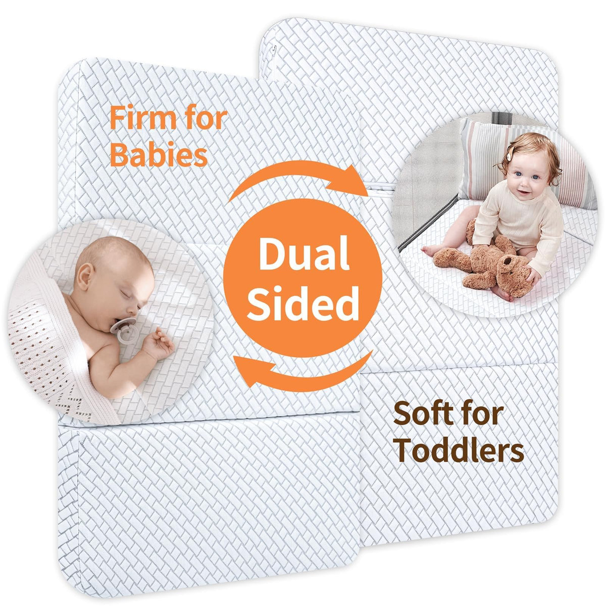 Pack N Play Mattress Trifold Memory Foam O60454