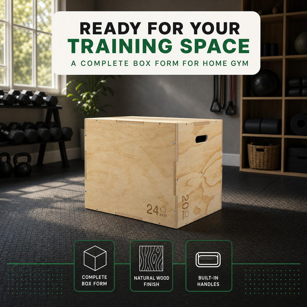 Non-Slip Wooden Plyo Box S934057