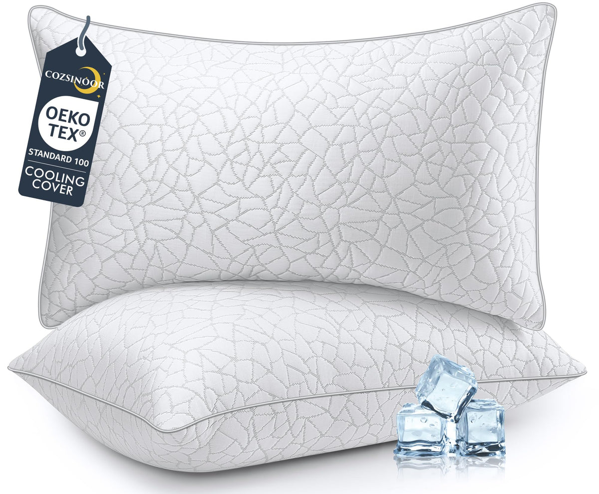 King Size Down Alternative Pillows Set of 2 Microfiber W615