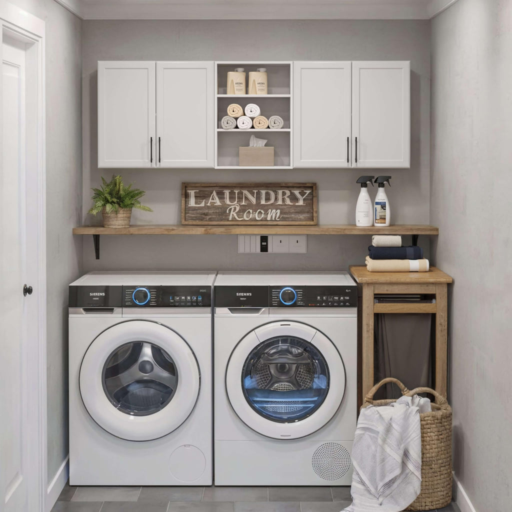 White Wooden Wall Cabinet X25078
