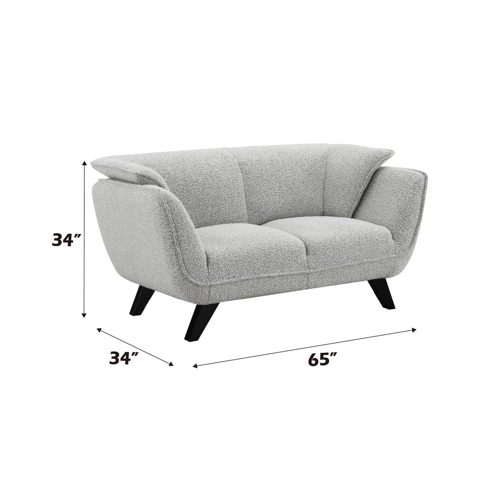 Light Gray Upholstered Loveseat W395958