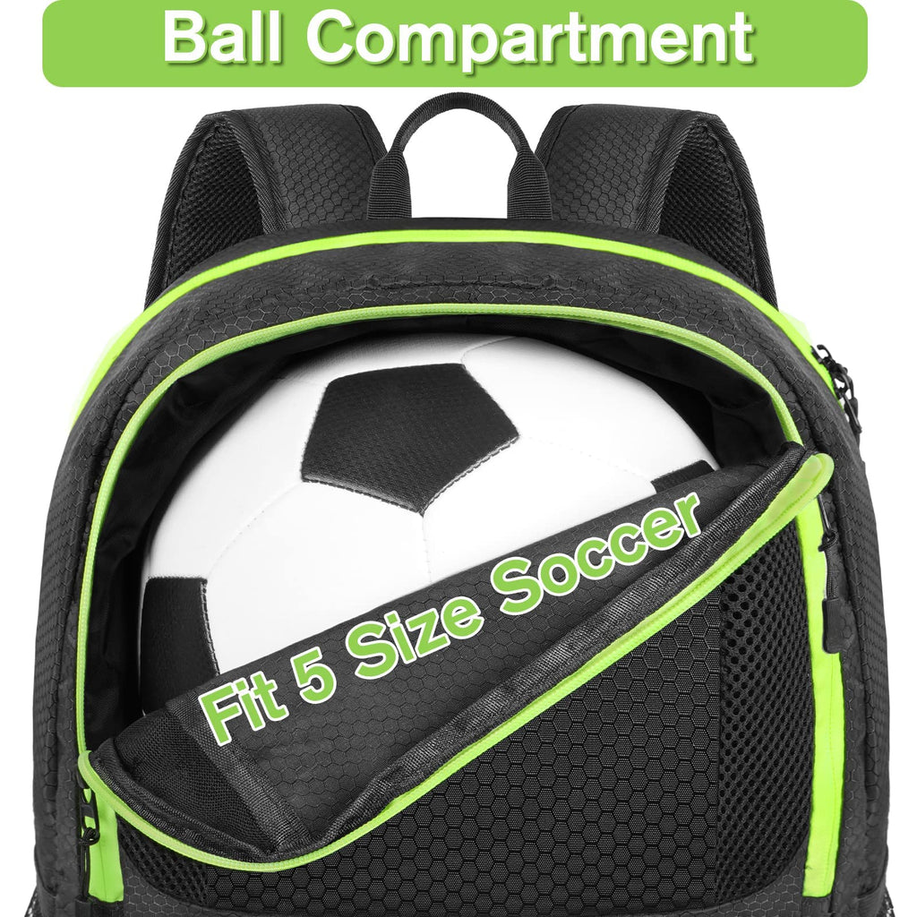 Soccer Backpack with Ball Holder and Shoe Compartment E6702
