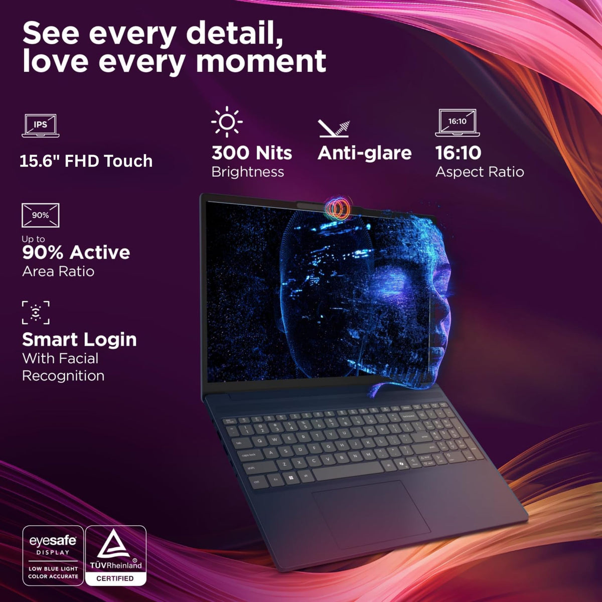 15.6" FHD Touchscreen Laptop, 16GB RAM, 256GB SSD C14917
