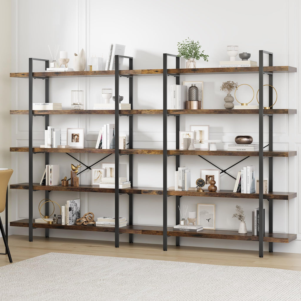 5 Tier 70" H Wood Bookshelf Z1510