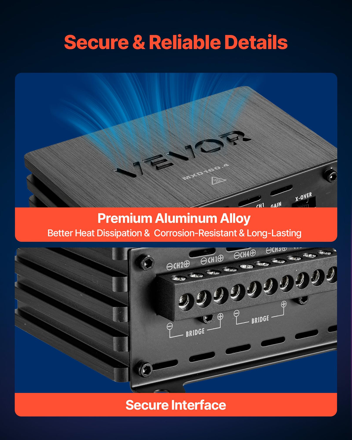 4 Channel Class D Car Audio Amplifier L404