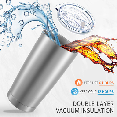 20 oz Stainless Steel Insulated Tumbler with Lid W299579