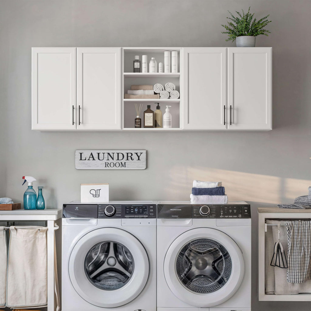 White Wooden Wall Cabinet X25078