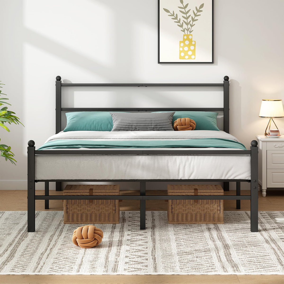 Black Full Size Bed Frame X76469