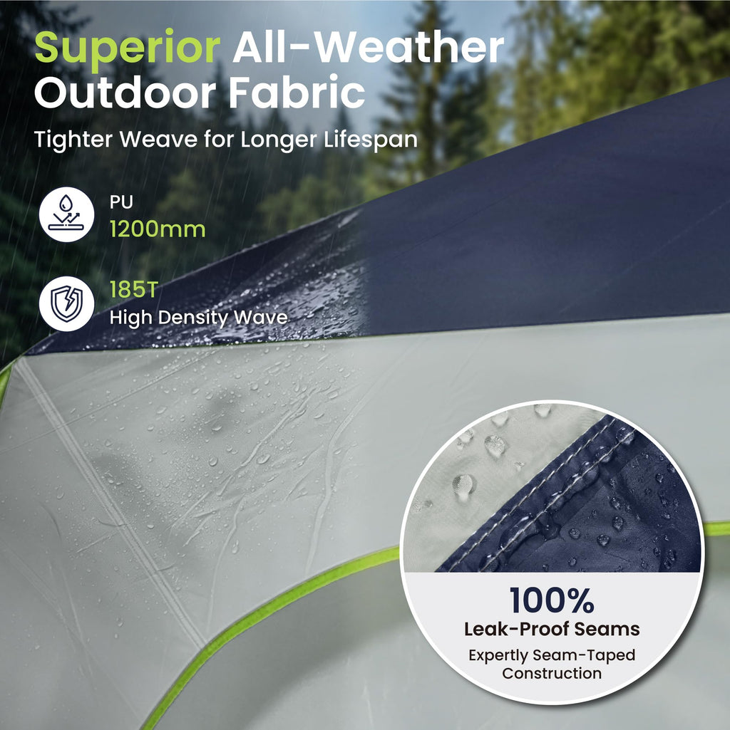 12 Person Camping Tent with Shade Canopy T440