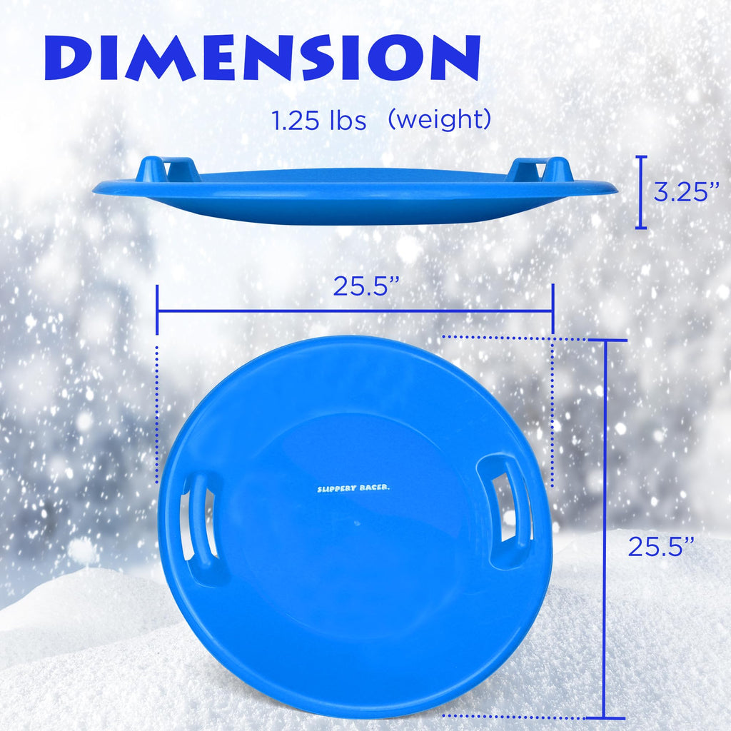 Heavy-Duty Cold Resistant Plastic Snow Sled with Handles A171055