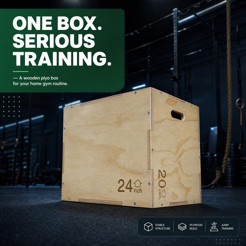 Non-Slip Wooden Plyo Box S934057