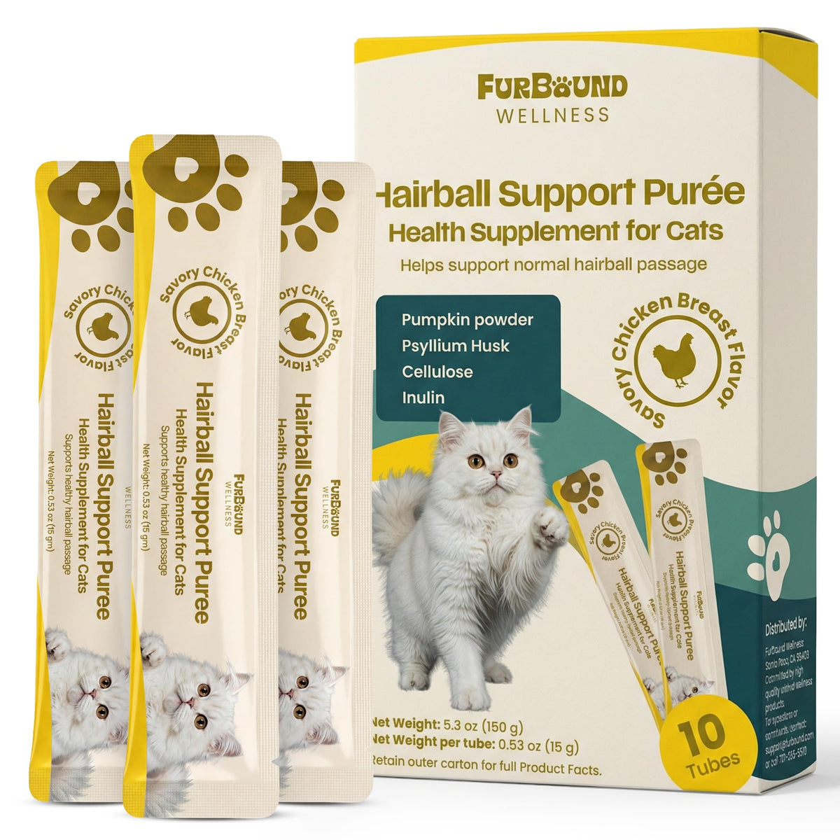 Cat Hairball Support Puree with Pumpkin Powder R4860