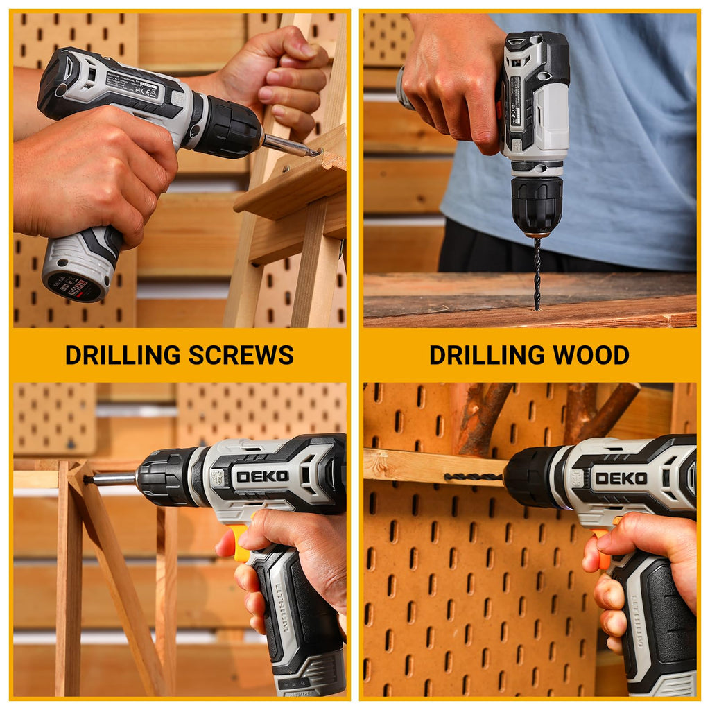 12V Cordless Drill Set with 3/8-inch Keyless Chuck L687681