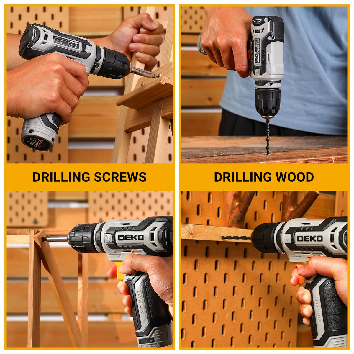 12V Cordless Drill Set with 3/8-inch Keyless Chuck L687681