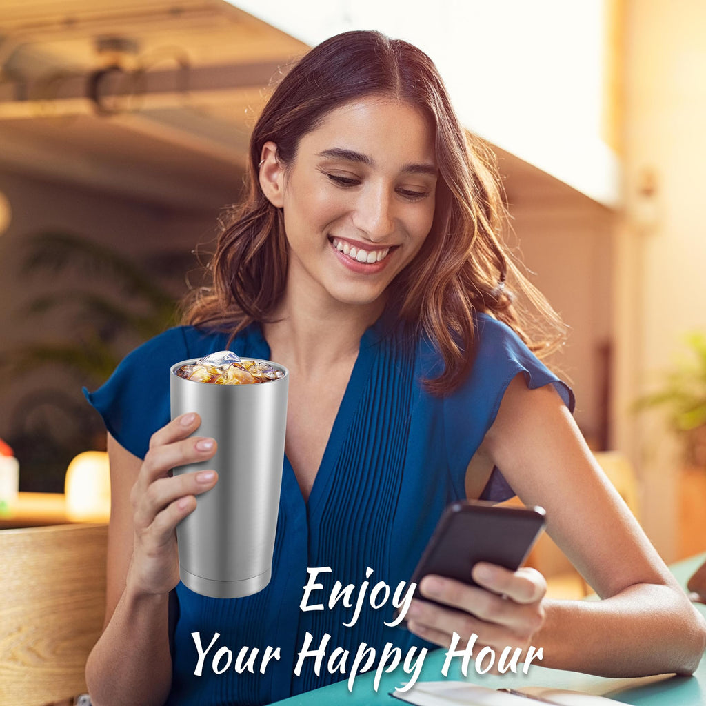 20 oz Stainless Steel Insulated Tumbler with Lid W299579