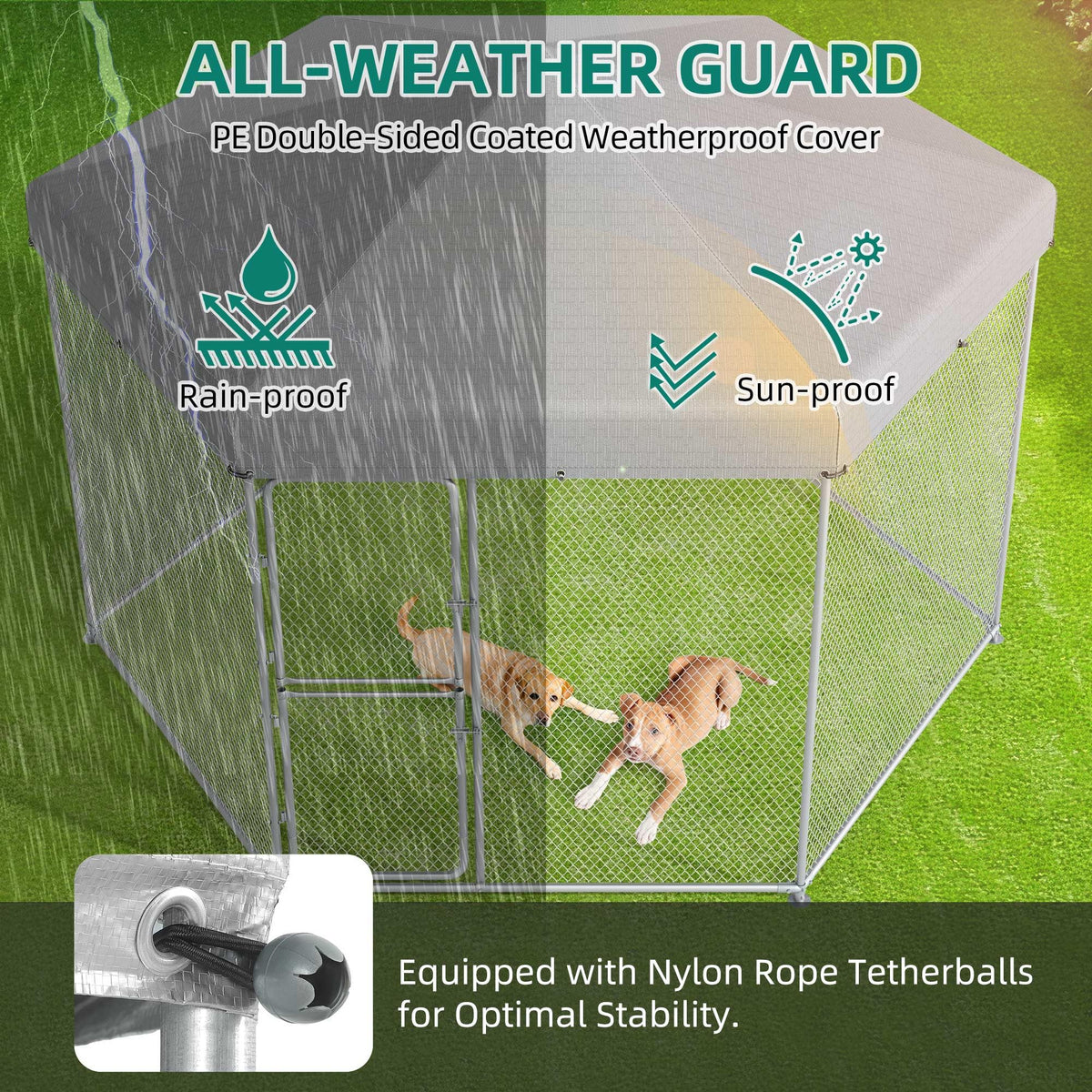 Extra Large Outdoor Dog Kennel H7017
