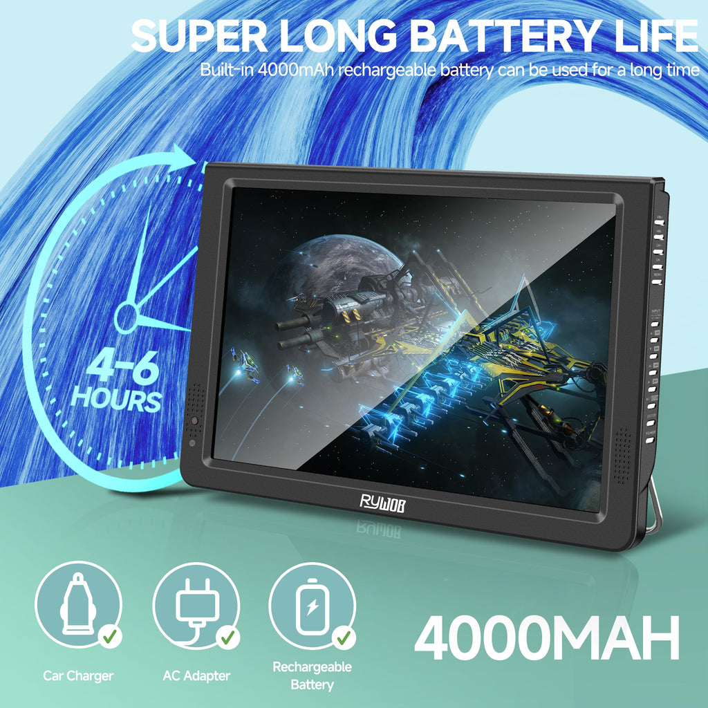Portable Battery Powered Digital TV with Stand R577842