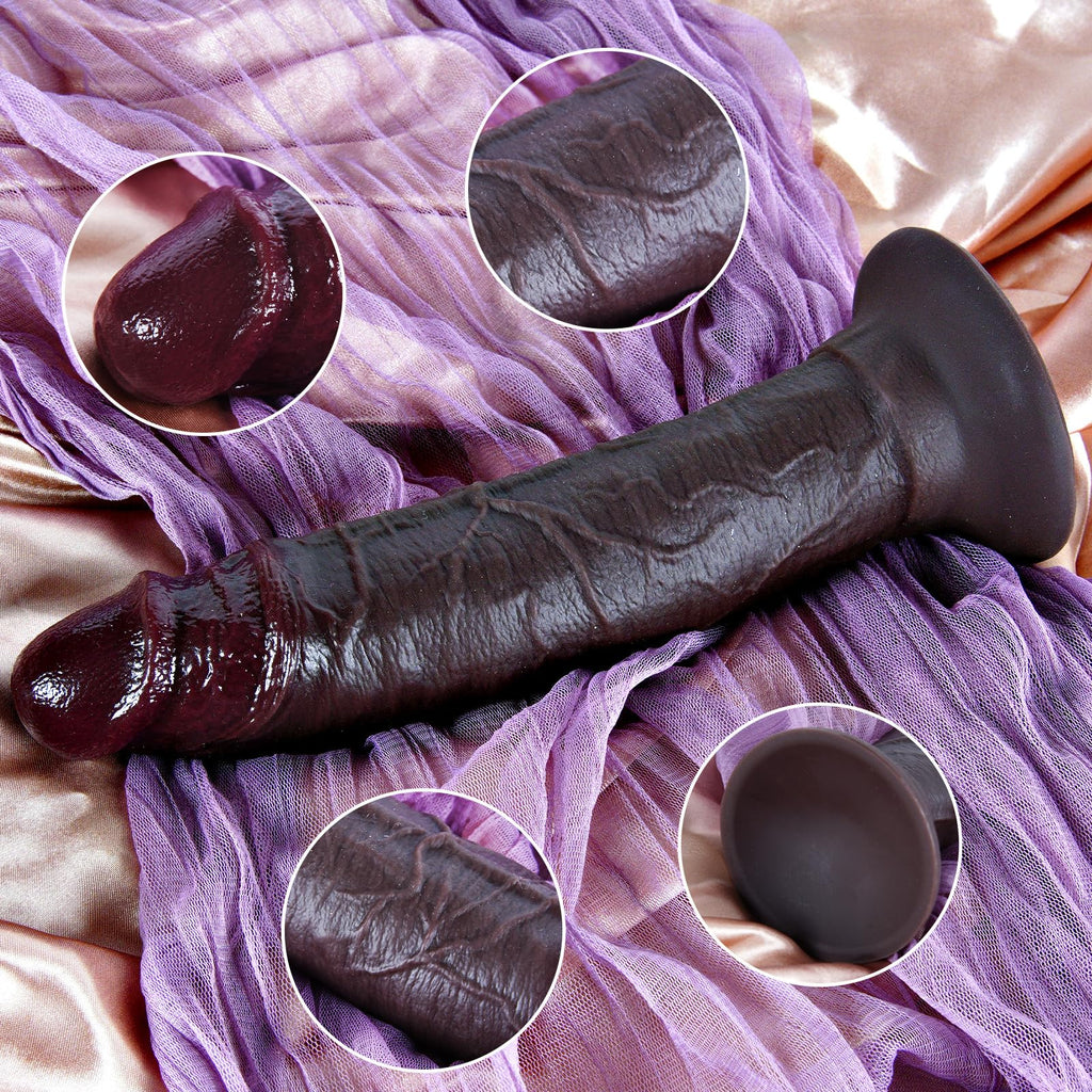7 Inch Dual Density Silicone Dildo with Suction Cup P524