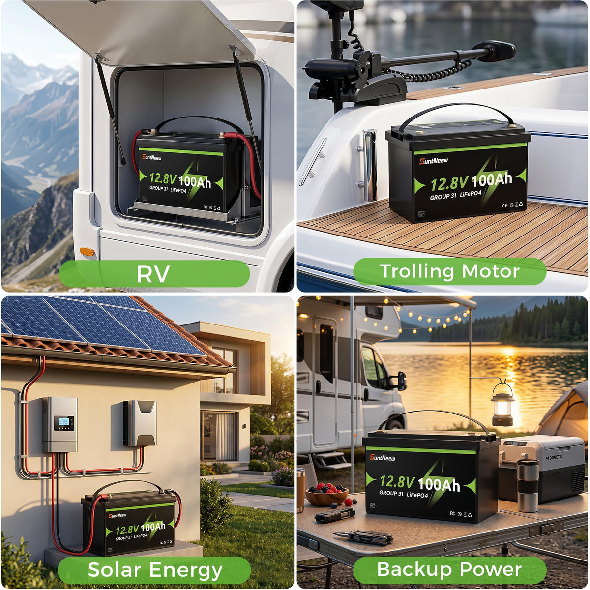 12V 100Ah LiFePO4 Battery Group 31 S959727