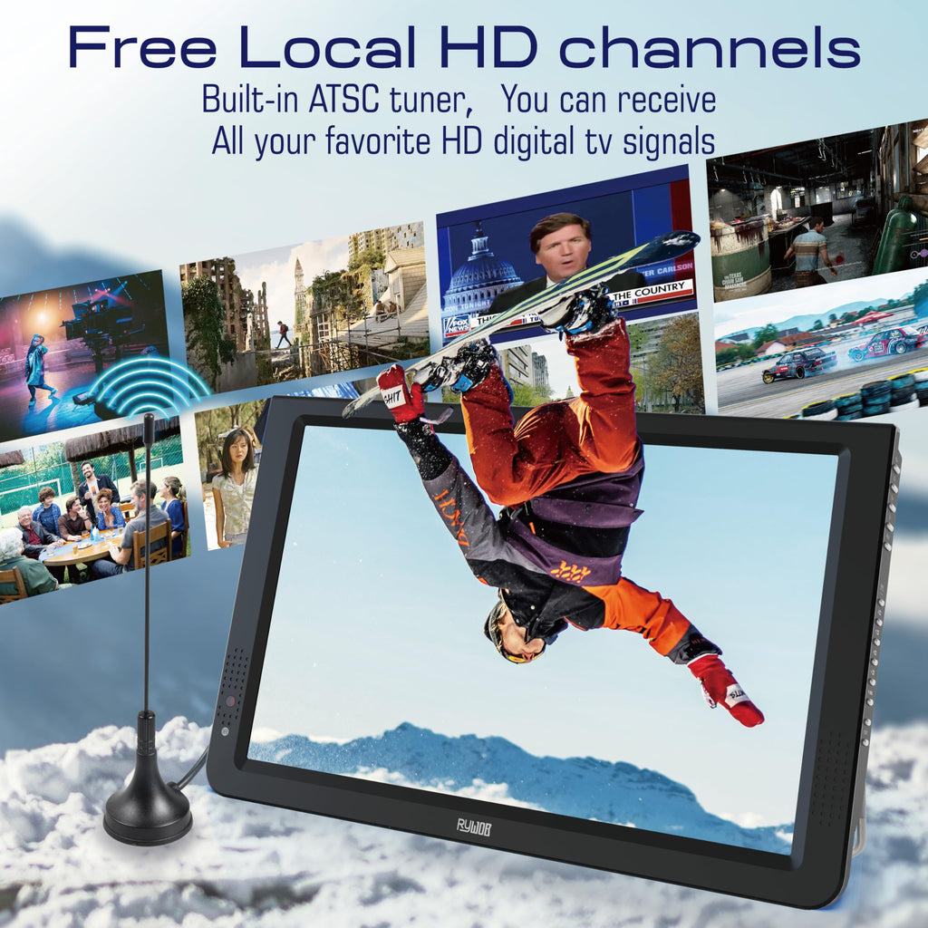 Portable Battery Powered Digital TV with Stand R577842